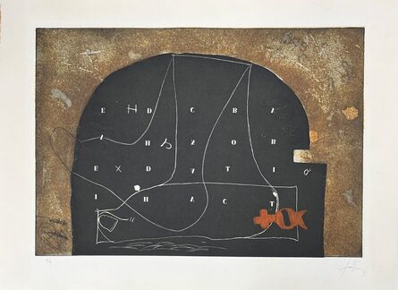 Antoni Tàpies, ‘Arc negre amb lletres’, 1975