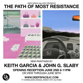 THE PATH OF MOST RESISTANCE New Paintings by John G. Slaby & Keith Garcia, installation view