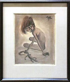 Elizabeth Durack, ‘Girl With Goanna’, 1940-1999