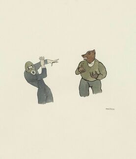 Marcel Dzama, ‘Scared Wolfman’, 1998