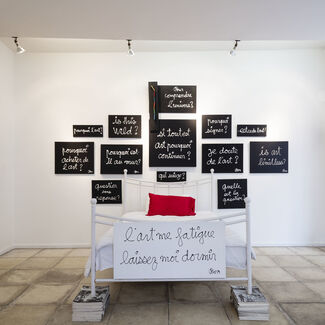 Ben "What is the question?", installation view
