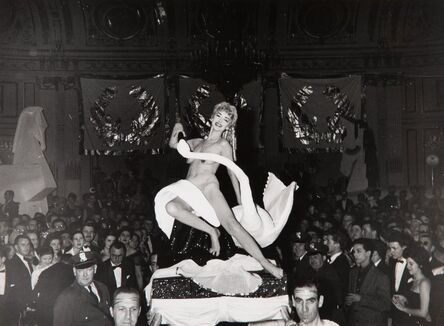 Weegee, ‘Leda and the Swan, Art Students League Ball’, circa 1950