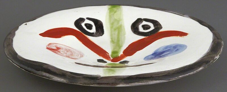 Pablo Picasso, ‘Visage No. 157 (A.R. 489)’, 1963, Other, Painted and glazed white ceramic plate, Doyle