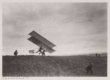 Jacques-Henri Lartigue, ‘[Zissou takes off his ZYX 24, Rouzat]’, 1910