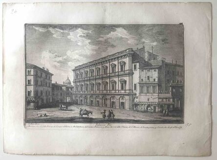 Giuseppe Vasi, ‘Palazzo Pio’,  Late 18th century