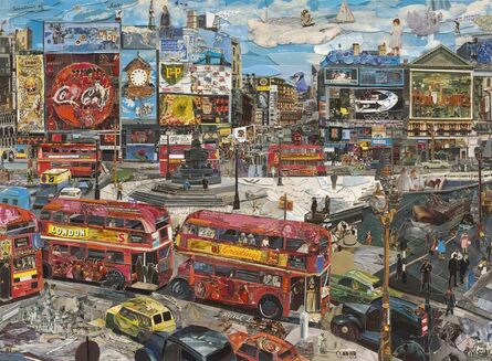 Vik Muniz, ‘Piccadilly Circus (Postcards from Nowhere)’, 2014