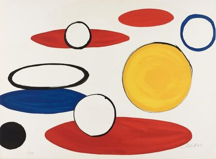 Alexander Calder, ‘White Circles And Ellipses’, 1975-76
