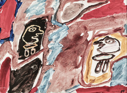 Jean Dubuffet, ‘Site avec 2 personnages (Psycho-site E 293) ’, 1981