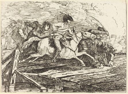 Conrad Gessner, ‘Cavalry Charging’, 1801