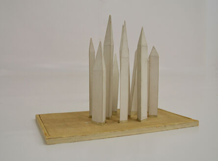Mathias Goeritz, ‘Diez torres con punta de prisma (maqueta)’, ca. c.1963-70