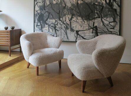 Flemming Lassen, ‘A pair of elegant sheepskin armchairs’, 1940