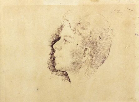 Giuseppe Pellizza da Volpedo, ‘Head of a boy’, 1885