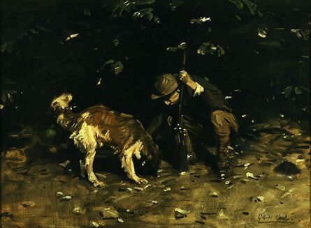 William Gilbert Gaul, ‘The Hunter and His Dog’, circa 1910