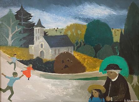 Mary Fedden, ‘Figures in a Landscape’, 1994