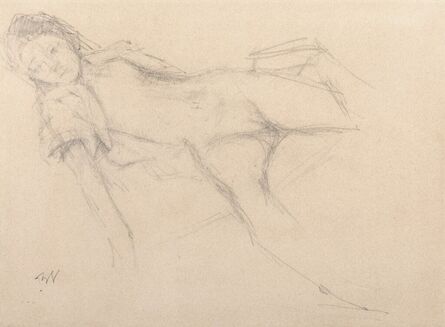 Balthus, ‘Reclining nude’, 1974