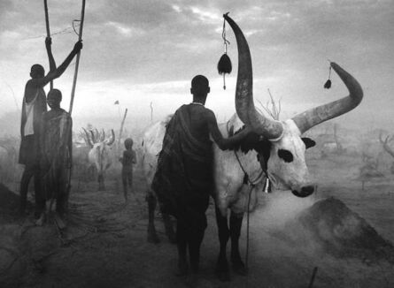 Sebastião Salgado, ‘Dinka group at Pagarau cattle camp, Southern Sudan, Africa’, 2006