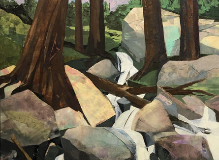 Mariella Bisson, ‘Rocky Brook Falls with Five Trees, unframed’, 2021