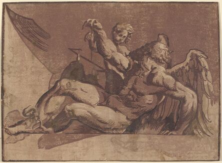 Guiseppe Nicolo Vicentino after Giovanni Antonio Pordenone, ‘Saturn’, 1525/1530
