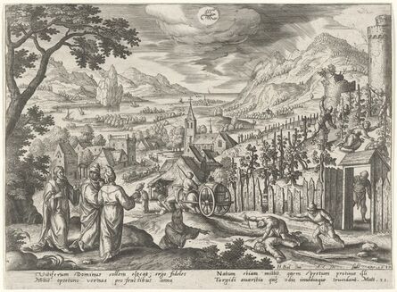 Adriaen Collaert, ‘"... The Kingdom of God shall be taken from you ..." (Scorpio)’, 1585