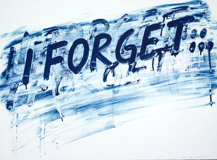Mel Bochner, ‘I Forget’, 2014