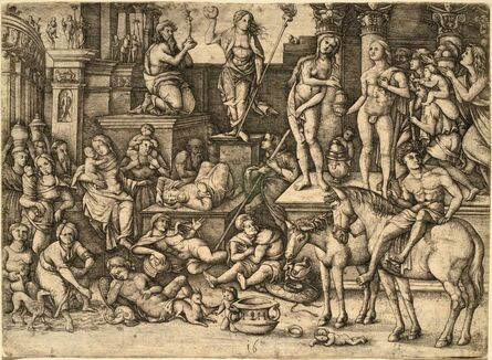Hieronymus Hopfer, ‘The Power of Love’, prob. 17th century