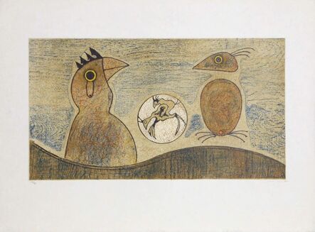 Max Ernst, ‘Oiseaux souterraines’, 1975