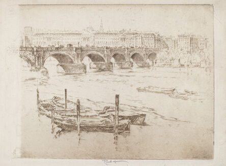 Joseph Pennell, ‘Waterloo Bridge and Somerset House’, 1905