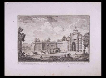 Giuseppe Vasi, ‘Porta S. Pancrazio’, Late 18th Century