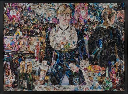 Vik Muniz, ‘A Bar at the Folies Bergère, after Edouard Manet, from Pictures of Magazines 2’, 2012