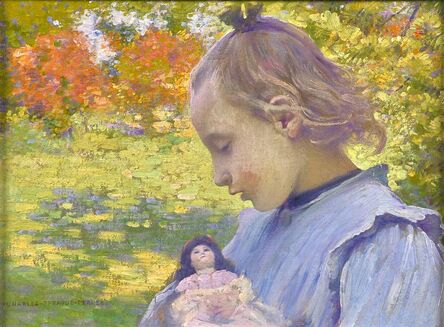 Charles Sprague Pearce, ‘Untitled (Girl with Doll)’
