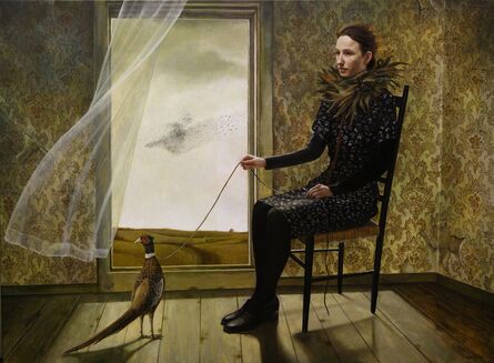 Andrea Kowch, ‘Pheasant Keeper - 1st Limited Edition Framed Hand Signed Print’, 2020