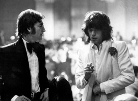 Ron Galella, ‘John Lennon and Mick Jagger, Los Angeles, California’, 1974