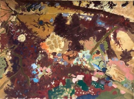 Morris Shulman, ‘Gouache Painting "Anemone Tide Pool" American WPA Abstract Expressionist Artist’, 1950-1959