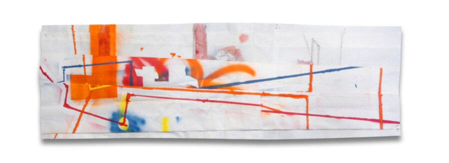 L.I.C. (Orange) (Abstract painting)