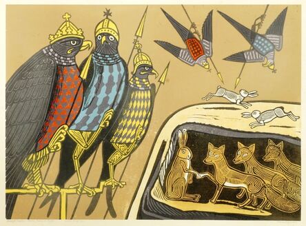 Edward Bawden, ‘Aesop's Fables: Hares, Foxes & Eagles’, 1970
