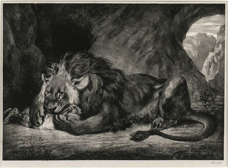 Eugène Delacroix, ‘Lion de L'Atlas’, 1829
