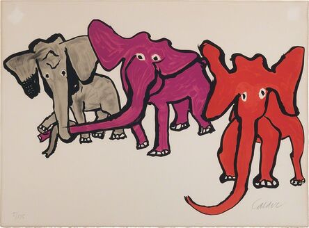 Alexander Calder, ‘Elephants’, 1976