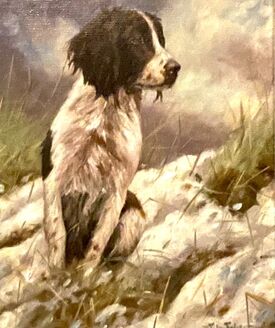 John Trickett, ‘Springer Spaniel in Winter landscape’, 1989-2010