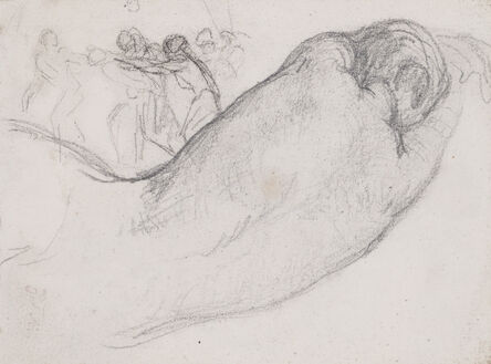 Jean-François Millet, ‘Reclining Nude’, 1846-1847