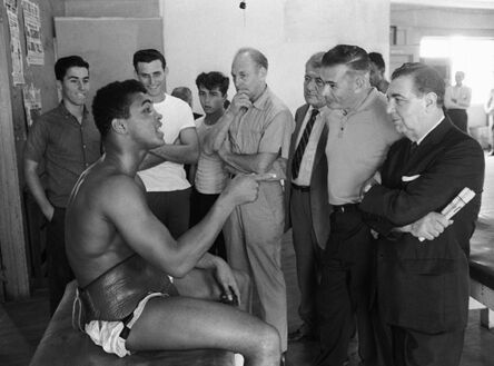 Marvin E. Newman, ‘Cassius Clay with Newspaper Sports Writers, Fifth Street Gym, Miami’, 1963