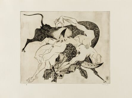 Gabor Peterdi, ‘Black Bull (Johnson 16-23)’, 1939