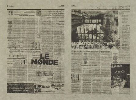 Jacob Kassay, ‘Untitled 6/7 (Le Monde)’, 2013