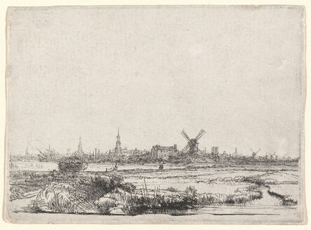 Rembrandt van Rijn, ‘View of Amsterdam from the Northwest’, ca. 1640