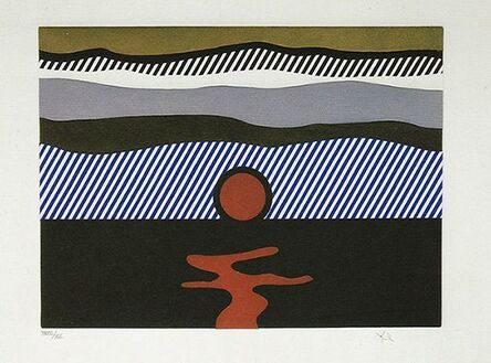 Roy Lichtenstein, ‘Illustration for "De Nouveau au-dessus de Denver"’, 1992