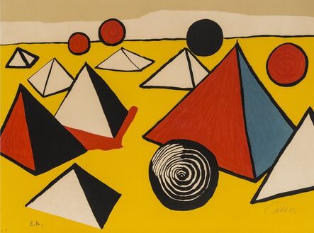 Alexander Calder, ‘Pyramids and Circles’, circa 1975