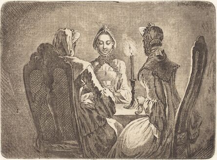 Daniel Nikolaus Chodowiecki, ‘The Card Game (Der kleine l'Hombre Tisch)’, 1758