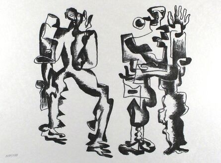 Ossip Zadkine, ‘Deux figures’, 1967