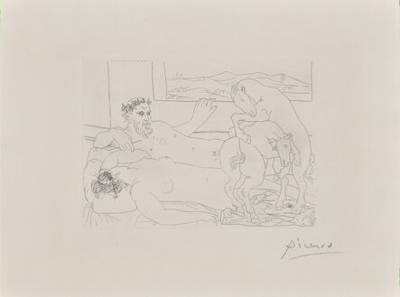Pablo Picasso, ‘Le Repos du Sculpteur III from La Suite Vollard’, 1933