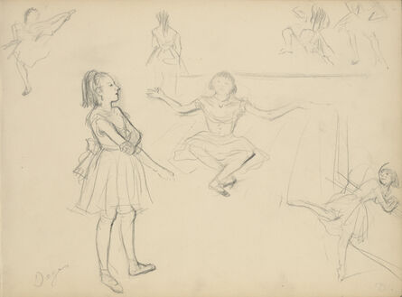 Edgar Degas, ‘Ballet Dancers Rehearsing’, 1877