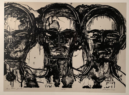 Lester Johnson, ‘THREE HEADS - FRONTAL’, 1963